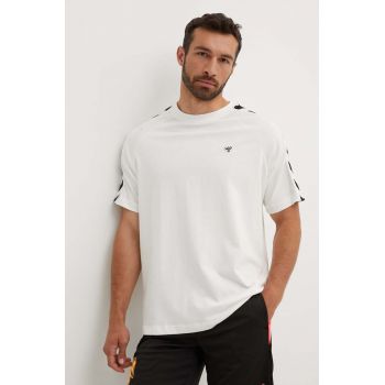 Hummel tricou Archive barbati, culoarea bej, cu imprimeu, 225258