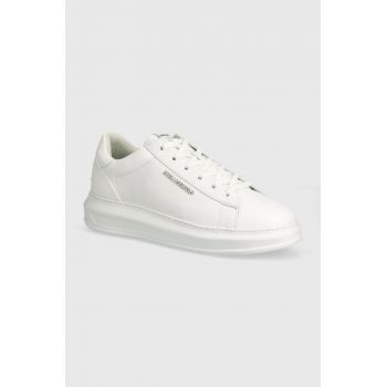 Karl Lagerfeld sneakers din piele KAPRI MENS culoarea alb, KL52577