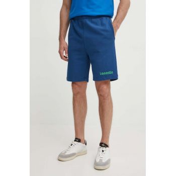 Lacoste pantaloni scurti din bumbac culoarea albastru marin