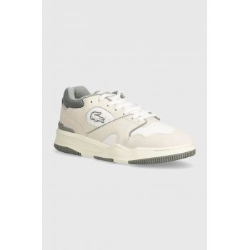 Lacoste sneakers din piele Lineshot Leather Logo culoarea alb, 47SMA0062