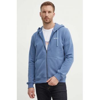 Pepe Jeans hanorac de bumbac SAGAN barbati, cu glugă, cu imprimeu, PM582694