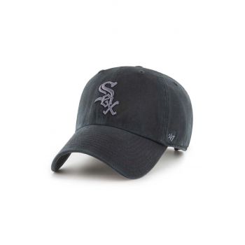 47 brand șapcă de baseball din bumbac MLB Chicago White Sox culoarea negru, cu imprimeu, B-RGW06GWS-BKG de firma originala