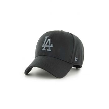 47 brand șapcă de baseball din bumbac MLB Los Angeles Dodgers culoarea negru, cu imprimeu, B-TCMSP12CTP-BK de firma originala