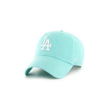 47 brand șapcă de baseball din bumbac MLB Los Angeles Dodgers culoarea verde, cu imprimeu, B-NLRGW12GWS-TFA de firma originala