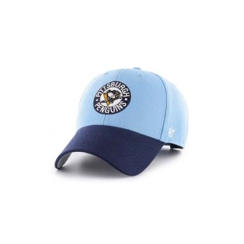 47 brand șapcă din amestec de lână NHL Pittsburgh Penguins cu imprimeu, HVIN-MVPTT15WBV-CO68 de firma originala