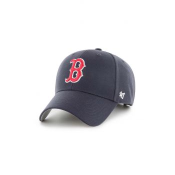 47 brand sapca MLB Boston Red Sox culoarea albastru marin, cu imprimeu, B-MVP02WBV-NYM de firma originala