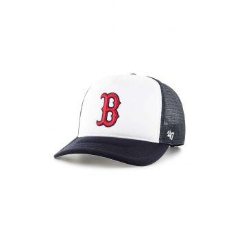 47 brand sapca MLB Boston Red Sox culoarea albastru marin, cu imprimeu, B-TRTFM02KPP-NY de firma originala