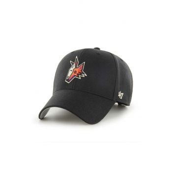 47 brand sapca NHL Arizona Coyotes culoarea negru, cu imprimeu, H-MVP21WBV-BKJ de firma originala