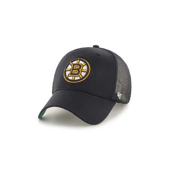 47 brand sapca NHL Boston Bruins culoarea negru, cu imprimeu, H-BRANS01CTP-BKB de firma originala