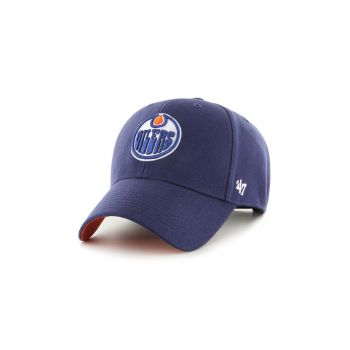 47 brand sapca NHL Edmonton Oilers culoarea albastru marin, cu imprimeu, H-BLPMS06WBP-LN de firma originala