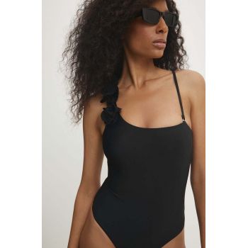 Answear Lab costum de baie dintr-o bucată culoarea negru, cupa usor rigidizata