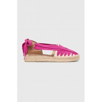 Answear Lab espadrile culoarea roz