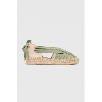 Answear Lab espadrile culoarea verde