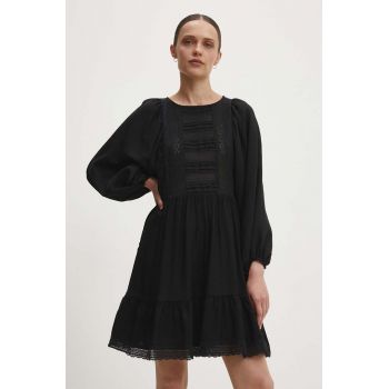 Answear Lab rochie culoarea negru, mini, evazati