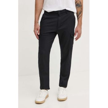 Joop! pantaloni barbati, culoarea negru, drept, 30043189