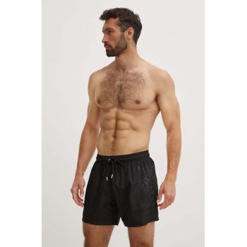 PLEIN SPORT pantaloni scurti de baie culoarea negru, PS24MBM04 de firma original