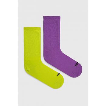 Puma sosete 2-pack femei, culoarea violet, 938384