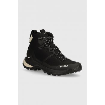 Salewa pantofi Puez Mid Powertex femei, culoarea negru, 00-0000061439