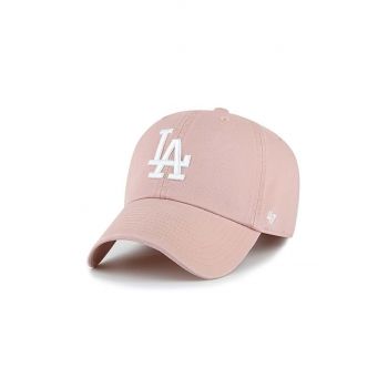 47 brand sapca MLB Los Angeles Dodgers culoarea roz, cu imprimeu, B-NLRGW12GWS-DV ieftina