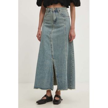 Answear Lab fusta jeans maxi, evazati