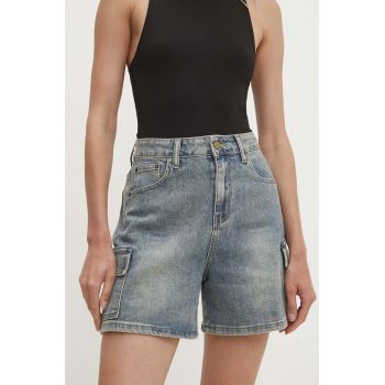 Answear Lab pantaloni scurti jeans femei, neted, high waist