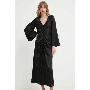 By Malene Birger rochie LAVENDE maxi, evazati, Q71625029