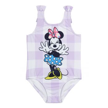 Costum de baie intreg cu imprimeu Minnie Mouse