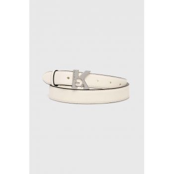 Karl Lagerfeld Jeans curea culoarea bej, 235J3100