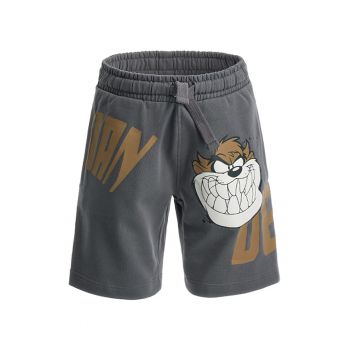 Pantaloni scurti de bumbac cu Looney Tunes Taz