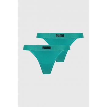 Puma tanga 2-pack culoarea verde, 938314