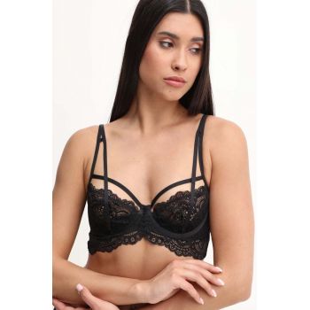 Scandale sutien culoarea negru, dantela, neted, BBC005