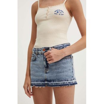 Superdry fustă din denim mini, creion