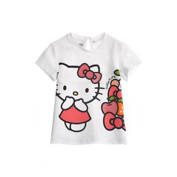 Tricou de bumbac cu Hello Kitty