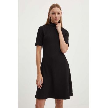 HUGO rochie culoarea negru, mini, evazati, 50517475