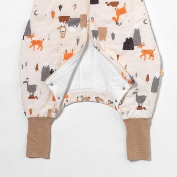 Sac de dormit cu picioruse si maneca lunga detasabila Mountain Animals 70 cm + manseta 2.5 Tog de firma original