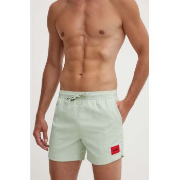 HUGO pantaloni scurti de baie culoarea verde de firma original