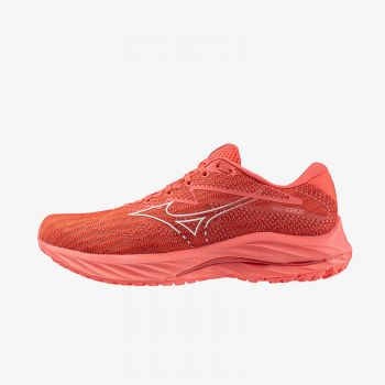 Mizuno Wave Rider 27 Dubarry/ White/ Cranberry ieftina