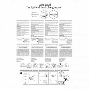 Saltea de Infasat Ceba Baby Ultra Light 50x70cm cu intaritura Prieteni Nedespartiti