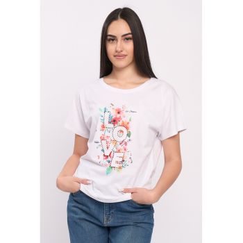 Tricou de bumbac cu imprimeu