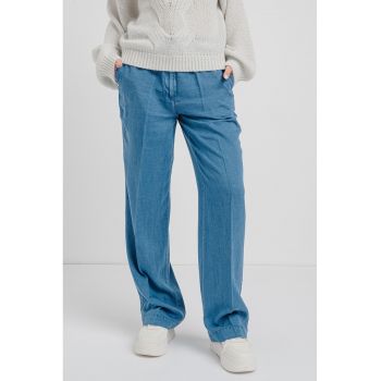 Pantaloni relaxed fit din lyocell