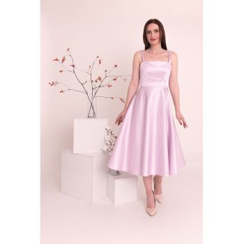 Rochie midi de satin Amelia