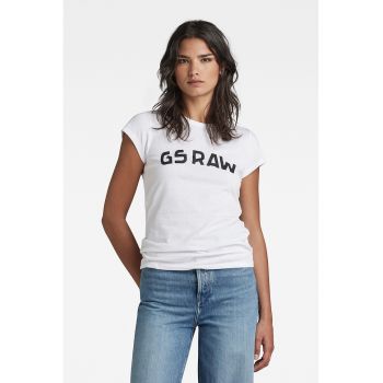 Tricou de bumbac organic cu imprimeu logo