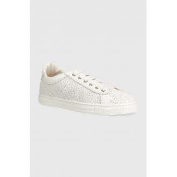 AGL sneakers din piele SADE culoarea alb, D936085PGKT065A634