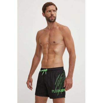 PLEIN SPORT pantaloni scurti de baie culoarea negru, PS24MBM02