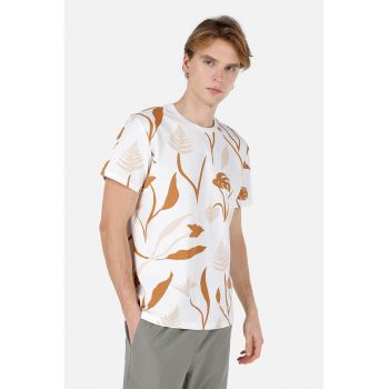 Tricou din bumbac cu imprimeu floral