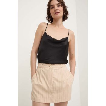 Answear Lab fustă pantaloni culoarea bej, modelator, high waist