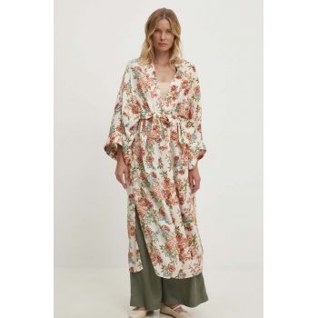 Answear Lab kimono culoarea bej, desfacut, modelator