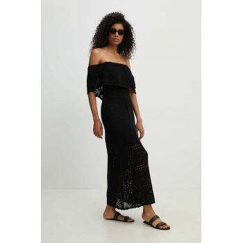 Answear Lab rochie culoarea negru, maxi, evazati