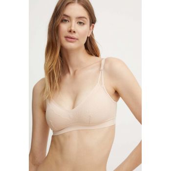 Chantelle sutien SOFT STRETCH culoarea bej, dantela, neted