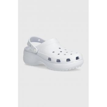 Crocs papuci Classic Platform Clog femei, cu platforma, 206750